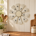 Buzzy Bees Metal Windmill Wall Decor 8.25in