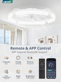 Twenty Four Inch Ceiling Fan With Dimmable Lights Remote
