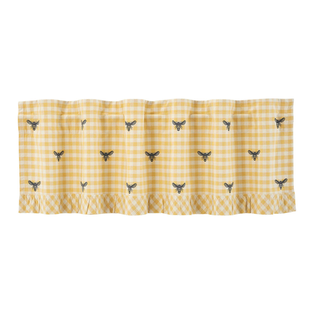 Buzzy Bees Ruffled Valance 18x60