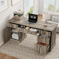 60Inch Fluted Executive Desk With Integrated USB Port