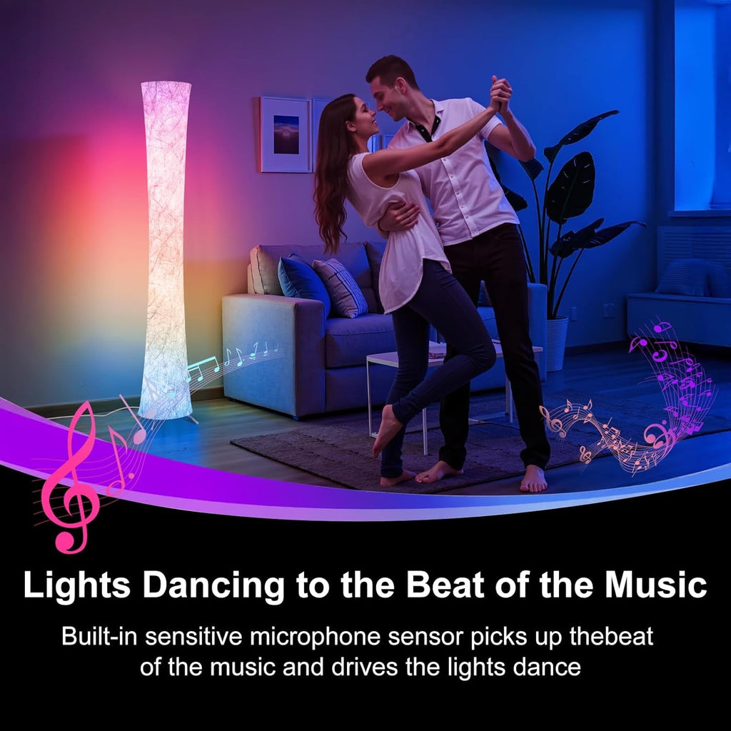 Floor Lamp 61 Inch RGB LED Color Changing Smart Lighting