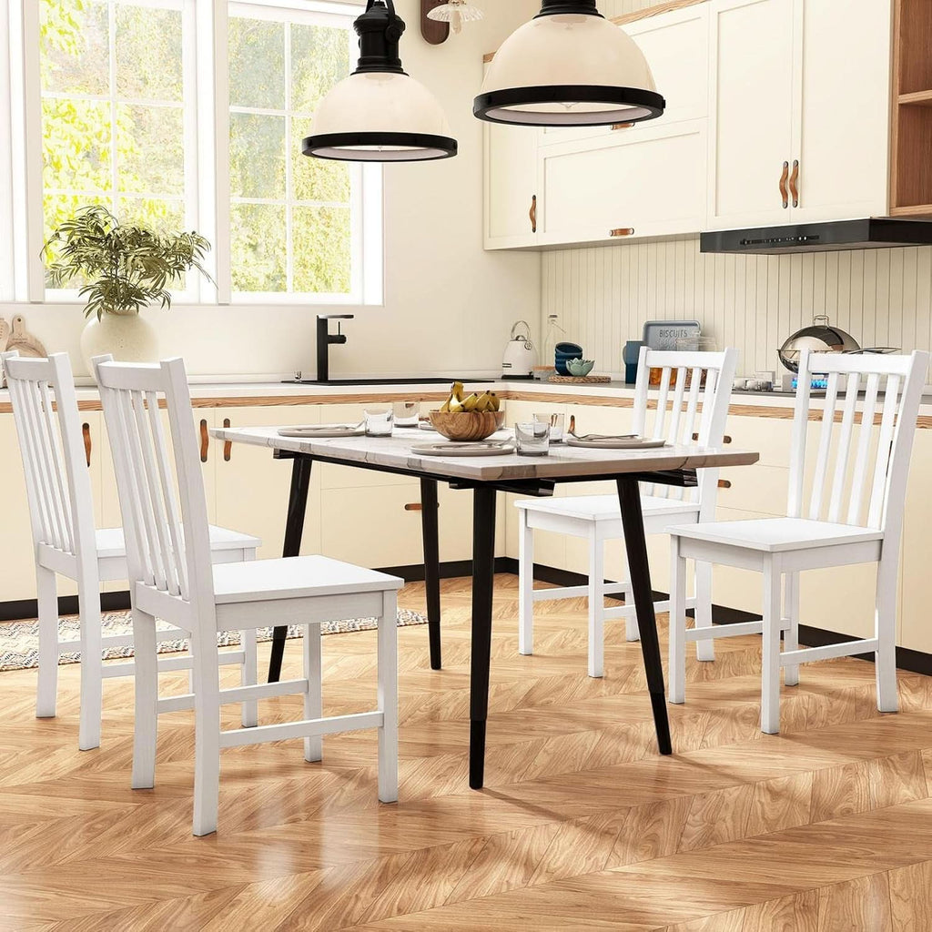 White Curved Back Dining Chairs Collection Edition