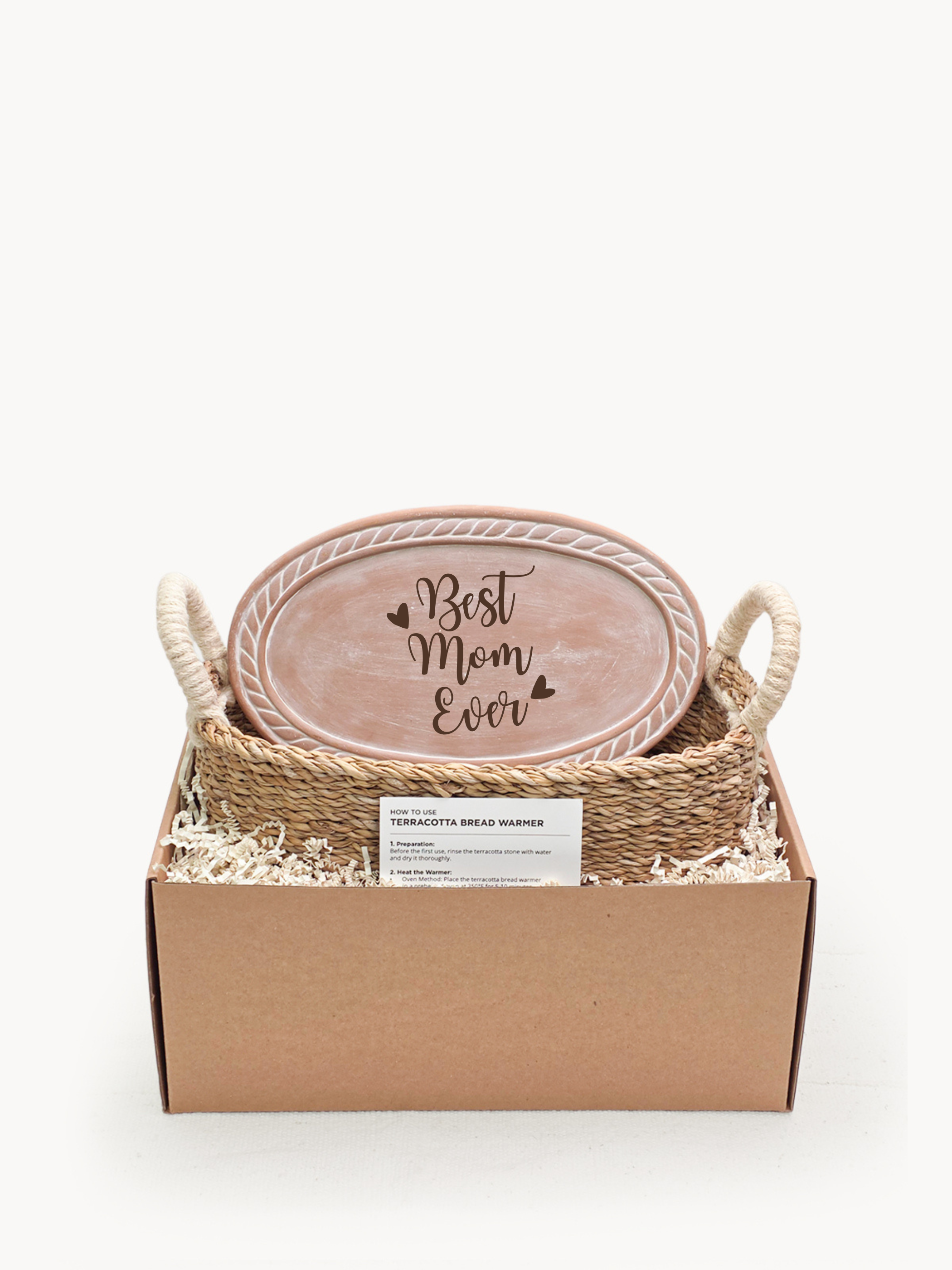 Bread Warmer & Basket - Mom Oval