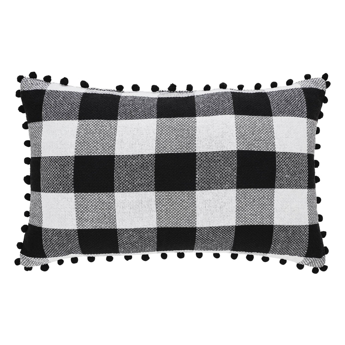 Santa Sleigh Christmas Throw Pillow 14x22 Annie Black