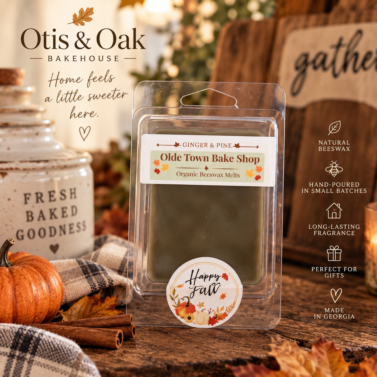 Olde Town Bake Shop | Organic Beeswax Wax Melts