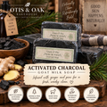 Activated Charcoal Goat Milk Soap | Ginger & Pine