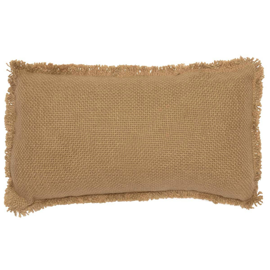 Burlap Natural Throw Pillow Always Kiss Me Goodnight 7x13