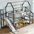 Twin Loft Bed Expansive Slide And BuiltIn Storage Unit