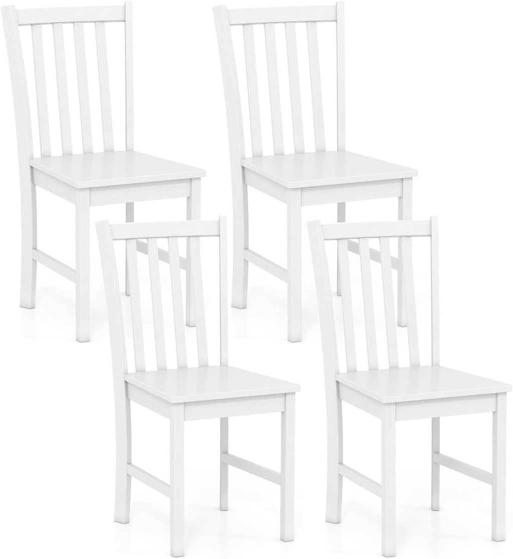 White Curved Back Dining Chairs Collection Edition