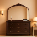 Bronze Vintage Baroque Mirror 40 By 30 Inch Arch Wall Mount