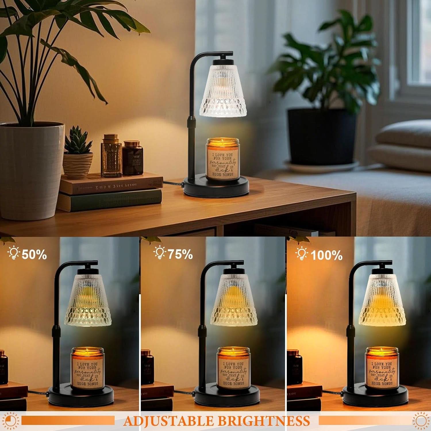 Adjustable Candle Warmer Lamp With Dimmable Feature